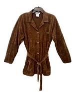 Fashion Formulas Vintage 1990&#39;s Faux Suede Tie Jacket W/Cargo Pockets Me... - €24,29 EUR