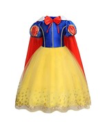 Princess Costume for Halloween Party Kids Dress up Cosplay Outfits Cape ... - £18.86 GBP