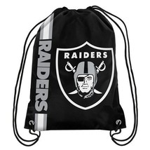 Las Vegas Raiders NFL Big Logo Drawstring Backpack Backsack Bag - $12.16