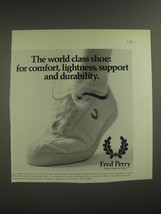 1974 Eaton Fred Perry Tennis Shoes Ad - The world class shoe: for comfort - £14.89 GBP