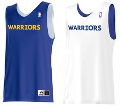 Golden State Warriors NBA Alleson Basketball Reversible Jersey Blue Whit... - €21,70 EUR