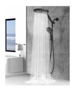 Black 8” Rain Round Shower Head with Handheld Spray High Pressure Adjust... - $463.13 MXN