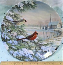Vintage Collectible &quot;Cardinals In Winter&quot; Decorative Decor Plate by Sam ... - $18.95