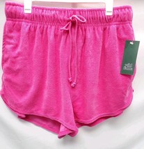 Women's XL Pink High-Rise Soft Towel Terry Cloth Shorts Wild Fable image 2
