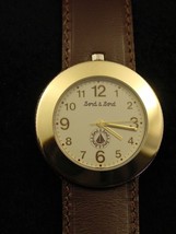 Wrist Watch Bord a&#39; Bord French Uni-Sex Solid Bronze, Genuine Leather B5 - £103.63 GBP