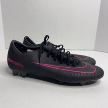 Nike Us 9 Mens Mercurial Vortex Iii Soccer Boots Cleats Black &amp; Pink 2016 - $35.06