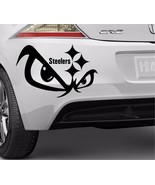  Pittsburgh Steelers 15&quot; Vinyl Car Truck Decal Window Skull Sticker  - €15,52 EUR