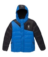 MSRP $149 Spyder Color Block Puffer Jacket Old Glory Blue Size Large (14... - $154.64 CAD
