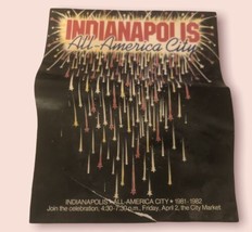 Indianapolis All-America City Vintage 1981-1982 Poster - £10.91 GBP