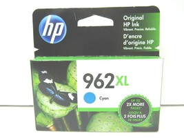 Hp 962XL Cyan High Yield Ink Printer Cartridge Office Jet Pro Genuine 6/2021 New - £24.91 GBP