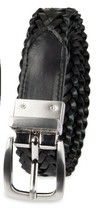 Wonder Nation Boy&#39;s Reversible Casual Belt Size M/L (8/12) Black Brown Braid - £9.90 GBP