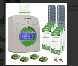 uPunch Complete Small Business Start-Up Kit, AutoAlign Time Clock System... - $49.49