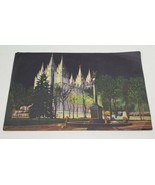 Vtg Salt Lake City The Mormon Church Colorful Giant Post Card 1946 Linen... - €25,20 EUR