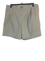 Men&#39;s Khaki Covington Expandable Waist Pleated Dress Short. Size 44. 100... - $32.51 CAD