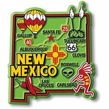 New Mexico Colorful State Magnet by Classic Magnets, 2.7&quot; x 3.1&quot;, Collectible So - £4.52 GBP