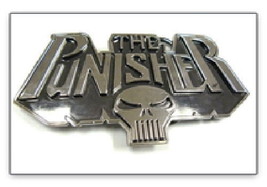 Marvel&#39;s The Punisher Name &amp; Skull Large Belt Buckle - £18.85 GBP