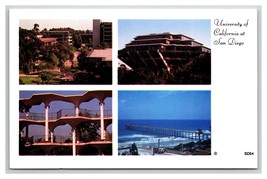 Multiview University of California San Diego  CA UNP Chrome Postcard Y13 - £3.07 GBP