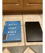 NIV QUEST STUDY BIBLE LARGE PRINT BLACK BONDED LEATHER - €60,54 EUR