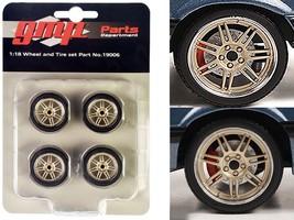 7-Spoke Custom Wheel &amp; Tire Set of 4 pieces from &quot;1989 Ford Mustang 5.0 LX&quot; 1/1 - £21.12 GBP