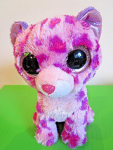 TY Beanie BOOS Pink &amp; Purple Leopard GLAMOUR 2013 - $6.49