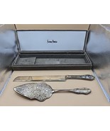 NEIMAN MARCUS-Vintage Silver Spatula&amp;Knife Set-Orig Case-Godinger Silver... - $77.07 CAD
