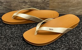 Reef Cushion Bounce Court Flip Flop Sandals Champagne/Tan Womens Size 8 ... - £19.27 GBP