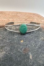 Jason Livingston Navajo Sterling Silver Natural Turquoise Cuff Bracelet 7.5&quot; - £35.37 GBP
