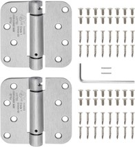 Nuk3Y Commercial Grade Heavy Duty, Ul Rated 4&quot; X 4&quot; Spring Hinge, Satin ... - $38.99