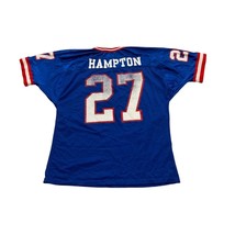 Vintage 1990&#39;s New York Giants Rodney Hampton #27 Wilson NFL Blue Jersey... - £24.12 GBP