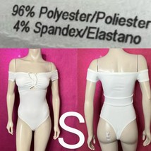 White Sexy Off Shoulder Bodysuit~Size S - $18.70