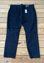 express NWT $88 women’s skinny mid Rise jeans Size 12 Short Black N1 - £22.37 GBP