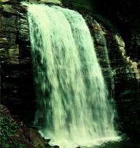 Pisgah National Forest North Carolina NC Looking Glass Falls Chrome Postcard S22 - £3.07 GBP