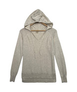 Calia Sweater Womens Extra Small Ivory Cashmere Blend Hoodie V Neck Text... - $35.19 CAD