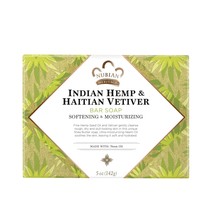 Nubian Indian Hemp and Haitian Vetiver Soap, 5 Ounces (Pack of 3) - £35.16 GBP
