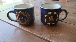 2 Vintage Jerusalem Coffee Mugs  3.25&quot; - $20.78