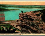 Lovers Leap Mississippi River Hannibal Missouri MO UNP WB Postcard H2 - £4.63 GBP