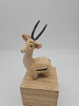 Artesania Rinconada GAZELLE Clay Figurine Uruguay Art Sculpture SIGNED - $392.68 MXN