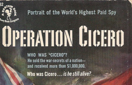 Operation Cicero by L.C. Moyzisch - $10.00