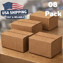 Heavy Duty Corrugated Cardboard Shipping Boxes 6x4x4 – 08 Pack Small Mai... - $11.99