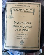 Twenty-Four Italian Songs and Arias of the Seventeenth and Eighteenth Ce... - $18.81