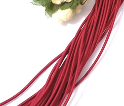 Approx.2.5mm wide 5 yds-10 yds Red Elastic Thread Round Elastic Cord ET11 - £4.67 GBP+