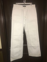 GF Ferre Women&#39;s Wide Leg COTTONE Pants white sz 34/48 new - $94.50