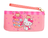 Full Zipper Japanese Hello Kitty Wallet Pink Large Long Fits in Bag Clut... - £7.77 GBP