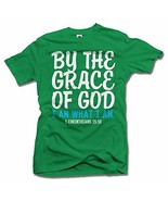 BY THE GRACE OF GOD I AM WHAT I AM M Irish Green Men's Tee (6.1oz) - £15.16 GBP