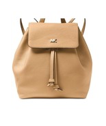 New Michael Kors Women&#39;s Junie Pebble Leather Medium Flap Backpack Butte... - $271.68 CAD