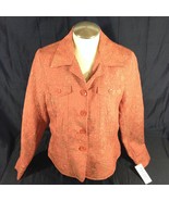 Rafael Essential Women&#39;s Blazer/Jacket  Orange Size 14 - £37.26 GBP