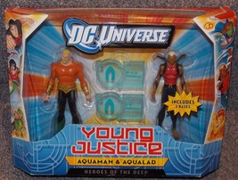 2011 DC Universe Young Justice Aquaman &amp; Aqualad Figures New In The Package - £31.96 GBP