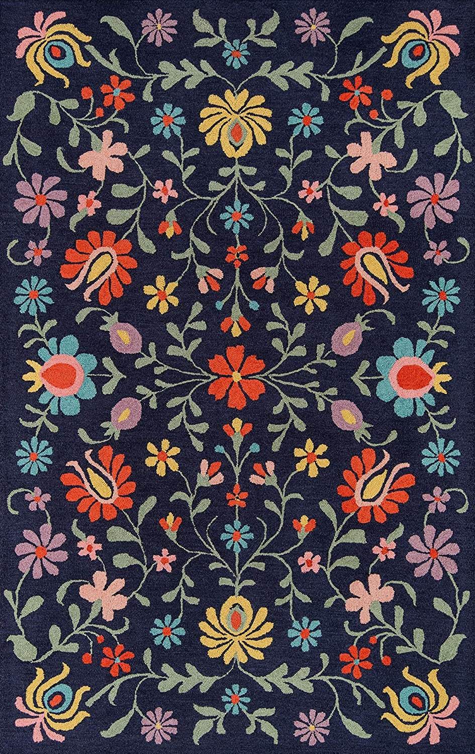 Primary image for Hand Tufted Floral Area Rug for Living Room and Bedroom | Hand Tufted Area Rugs 
