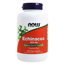 NOW Foods Echinacea (Purpurea Root) 400 mg., 250 Capsules - £13.93 GBP