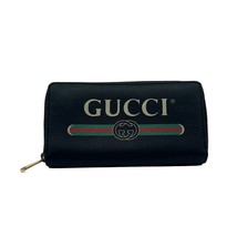 Gucci long wallet print leather Black - $574.20